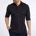 Long Sleeve Zipper Shirt With Button Design Fashion Lapel Tops For Mens Clothing - Luxovo.cc