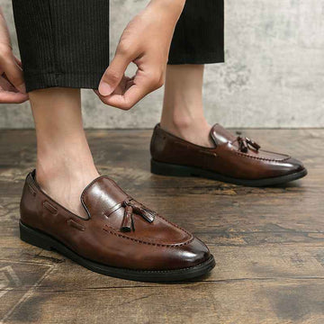 Tassel Slip-on Shoes Young Men - Luxovo.cc