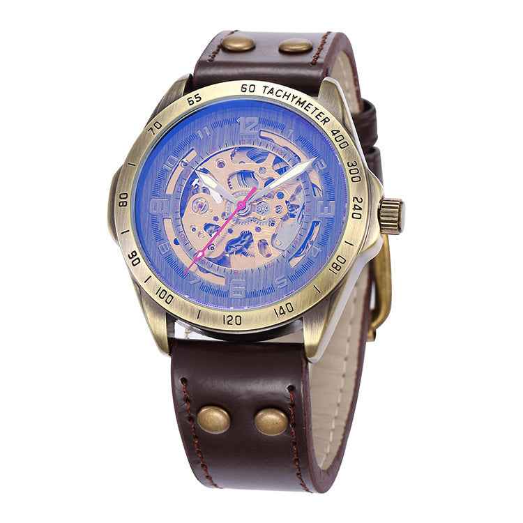 Watch automatic skeleton mechanical watch - Luxovo.cc