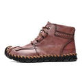 Leather shoes leather men casual shoes - Luxovo.cc
