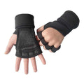 Fitness weightlifting anti-skid riding hard pull half finger gloves - Luxovo.cc