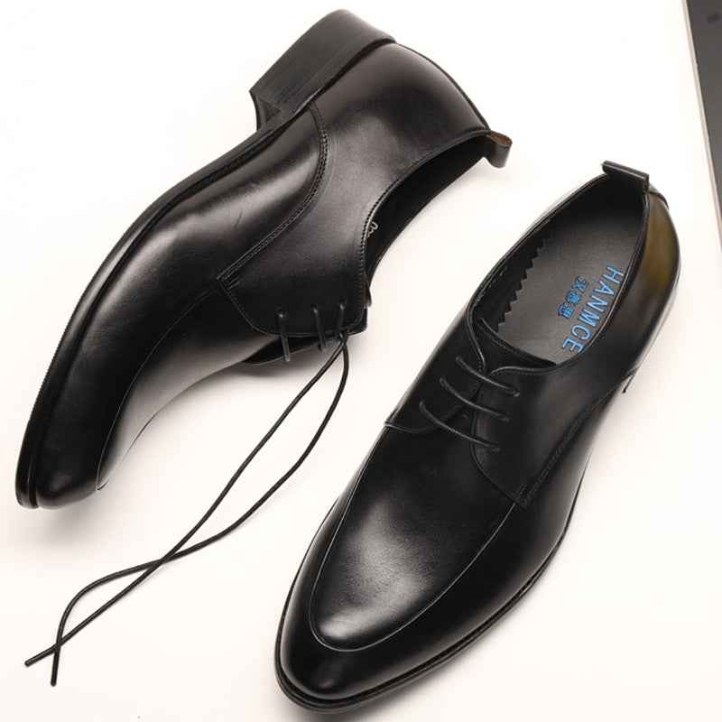 Formal Leather Shoes British Pointed Business - Luxovo.cc