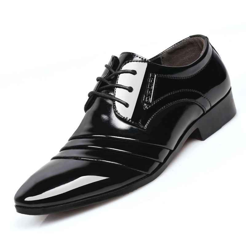 Men's casual business formal leather shoes - Luxovo.cc