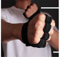 Black Breathable Weightlifting Sports Gym Half Finger Protector Gloves - Luxovo.cc
