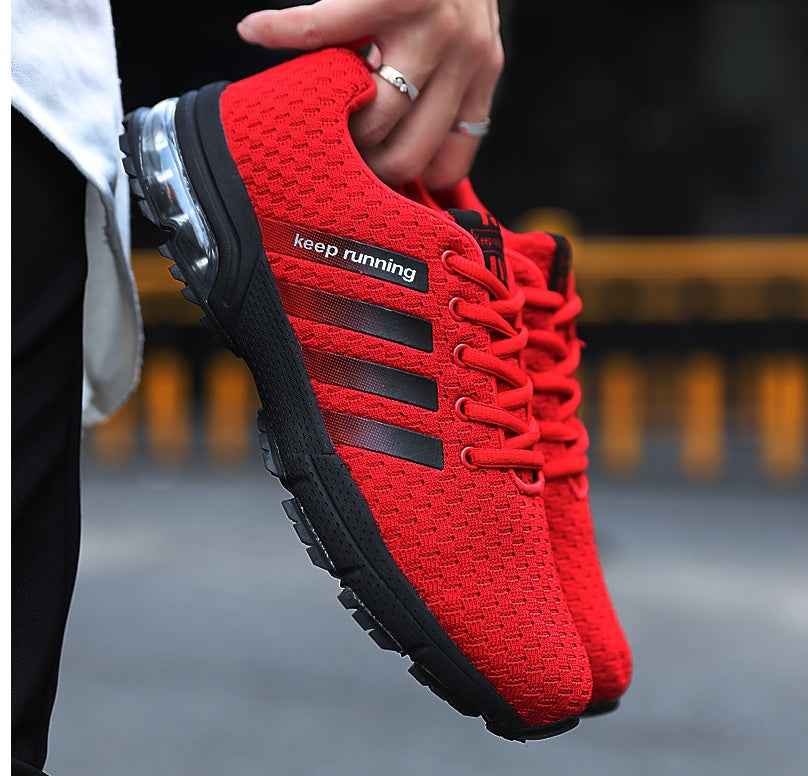 Best selling couple sports shoes breathable mesh outdoor men and women running shoes sports shoes fitness jogging shoes men - Luxovo.cc
