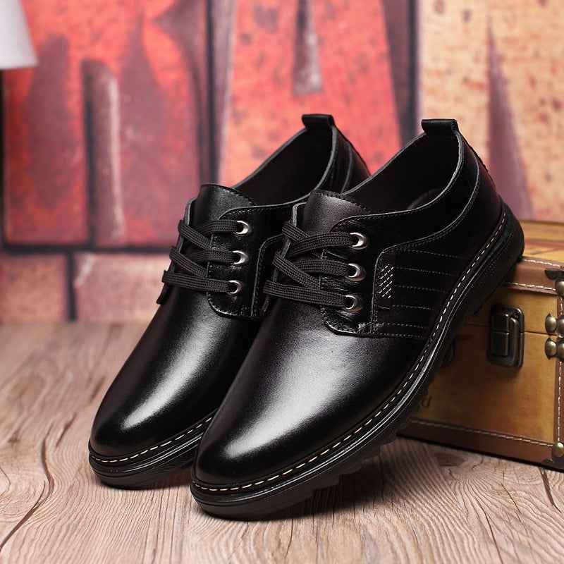 The new shoes shoes fall men's business casual shoes men shoes shoes round British Dad - Luxovo.cc
