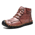 Leather shoes leather men casual shoes - Luxovo.cc