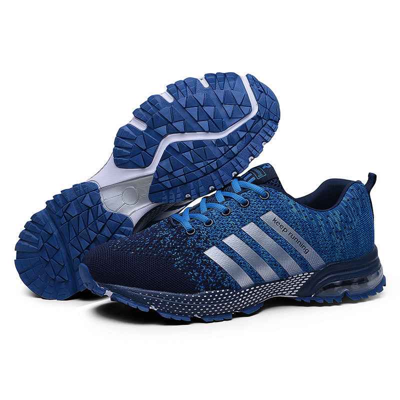 Best selling couple sports shoes breathable mesh outdoor men and women running shoes sports shoes fitness jogging shoes men - Luxovo.cc