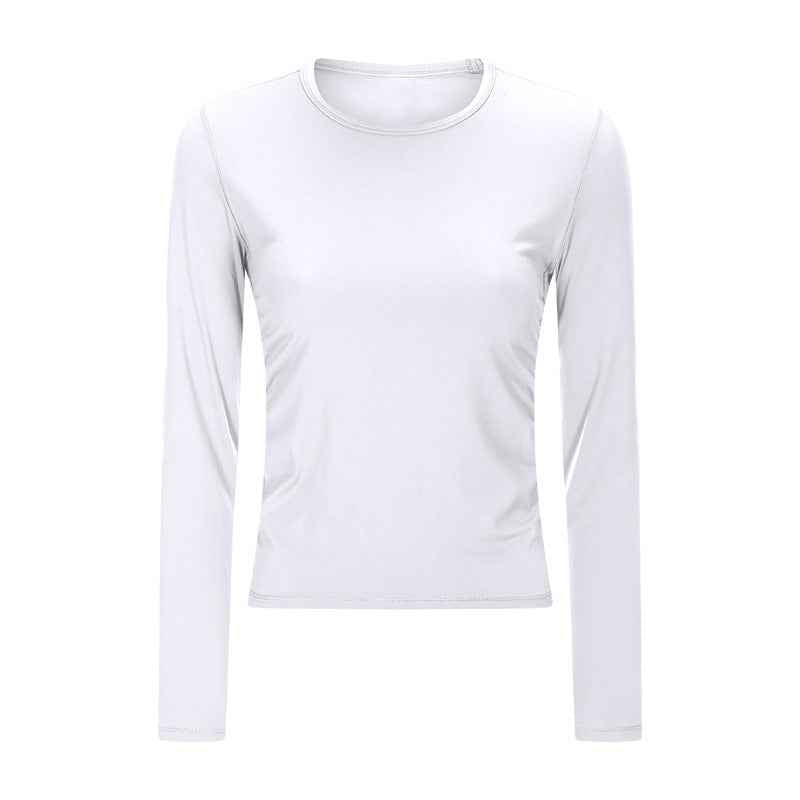 Women's stretch round neck sports t-shirt top
