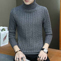Slim-fit Sweater Men High Neck Bottoming T-shirt Sweater Men - Luxovo.cc