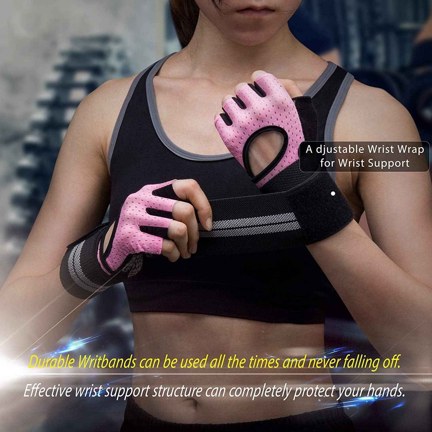 Fitness Gloves Weightlifting For Men And Women Half Finger Sports Anti-slip - Luxovo.cc