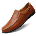 Fall New Style Peas Shoes Men Casual Leather Shoes - Luxovo.cc