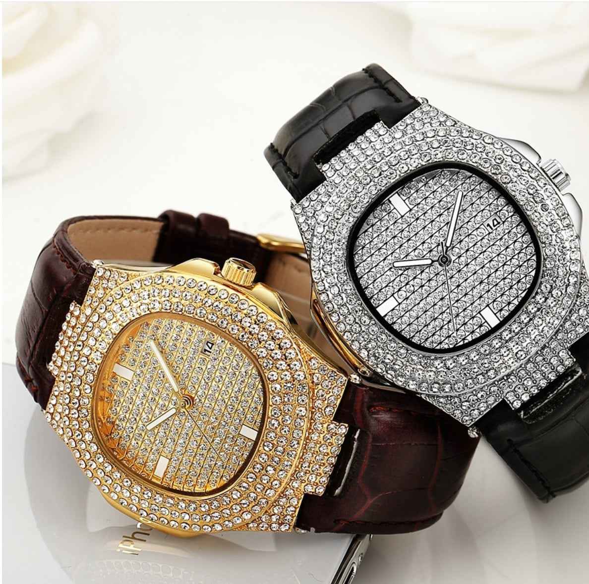 Quartz Diamond Watch Belt watch - Luxovo.cc