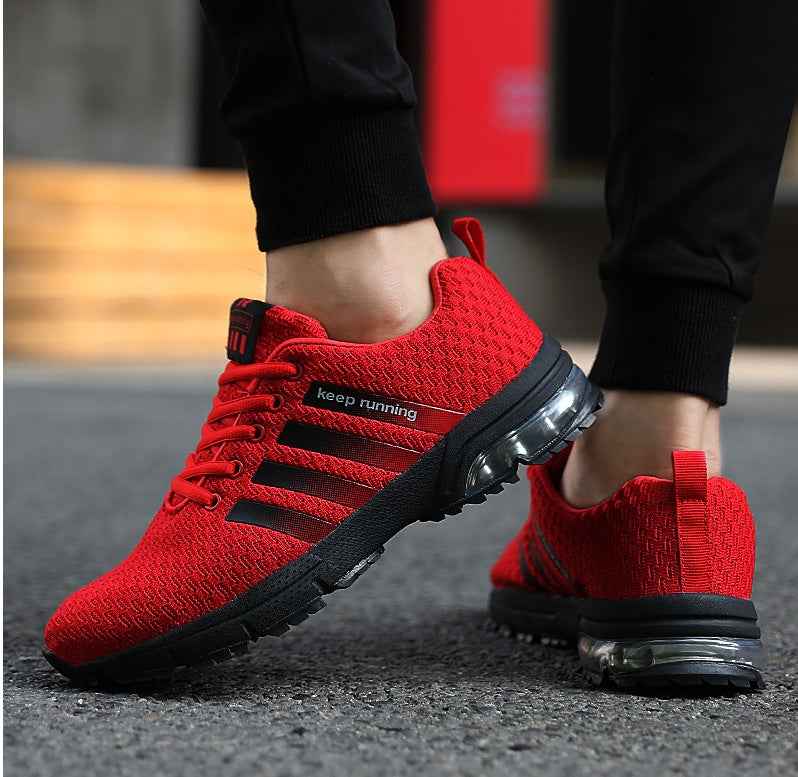 Best selling couple sports shoes breathable mesh outdoor men and women running shoes sports shoes fitness jogging shoes men - Luxovo.cc