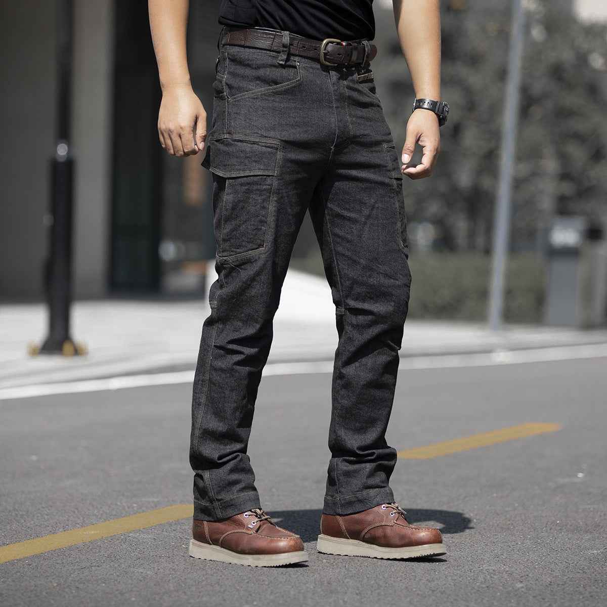 Personality Tactical Stretch Jeans Men