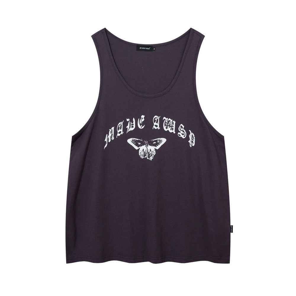 Abstract Butterfly Sports Undershirt Waistcoat T-shirt For Men