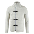 Men's zipper cardigan sweater men - Luxovo.cc