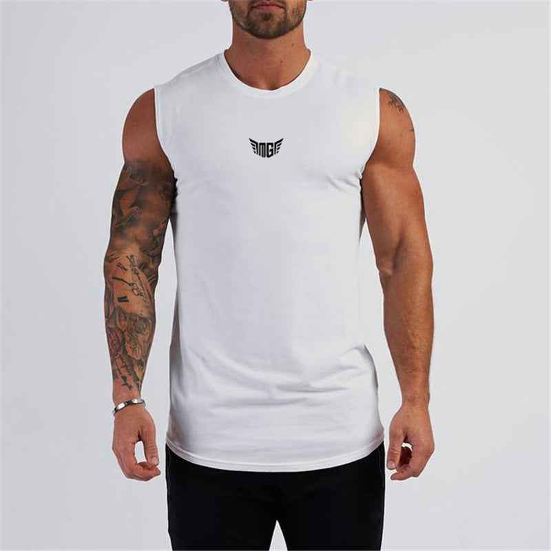 Fashion Men's Fitness Vest T-shirt