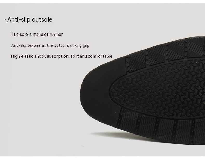 Leather Shoes Men's British Pointed Toe Business Formal Wear Lace-up Shoes Men - Luxovo.cc