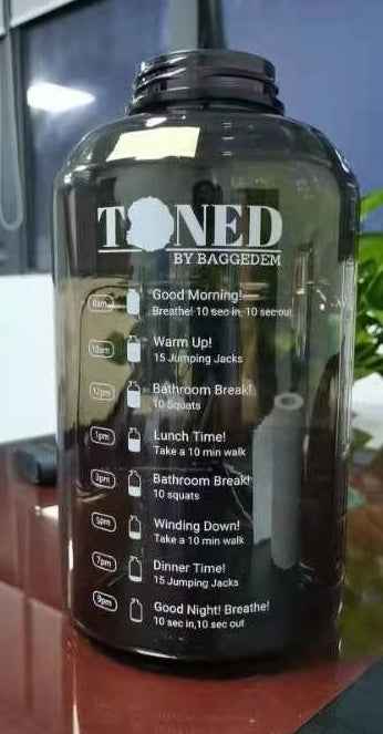 Gallon Outdoor Portable Gym Plastic Water Bottle - Luxovo.cc