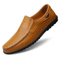 Fall New Style Peas Shoes Men Casual Leather Shoes - Luxovo.cc