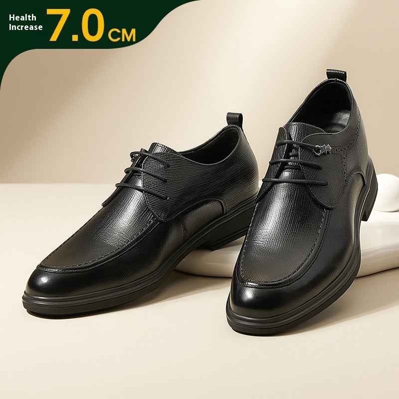 Increased By Fashion British Soft Leather Shoes Business Formal Wear Men - Luxovo.cc
