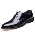 Daily pointed formal leather shoes - Luxovo.cc