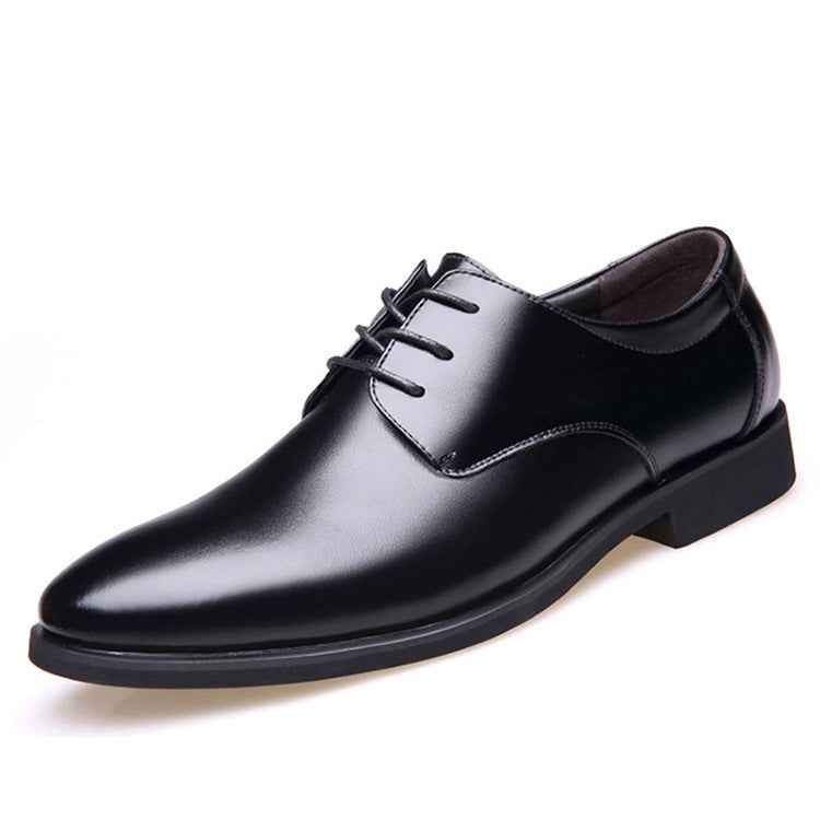 Daily pointed formal leather shoes - Luxovo.cc