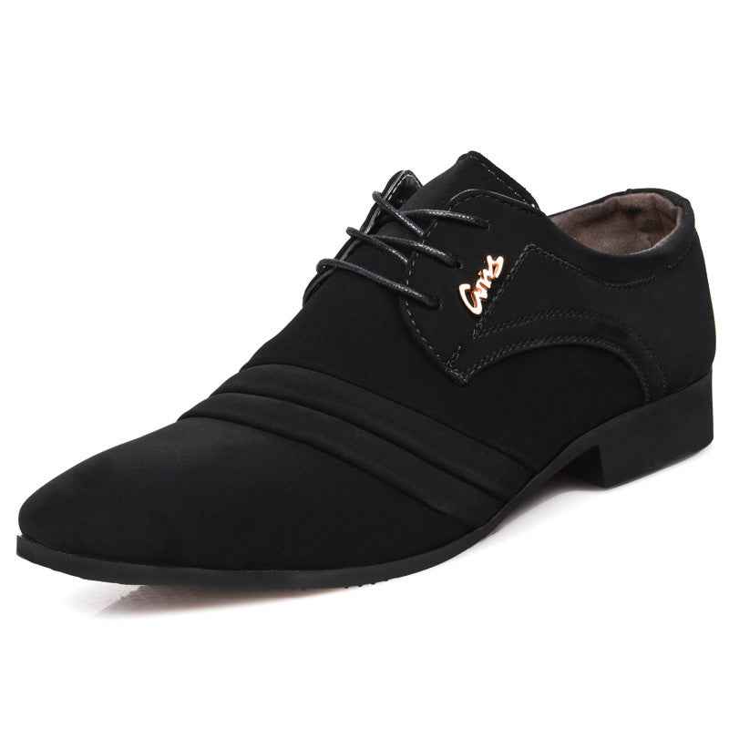 Men's casual business formal leather shoes - Luxovo.cc