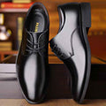 Men's Leather Shoes Business Formal Wear - Luxovo.cc