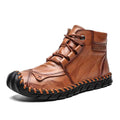 Leather shoes leather men casual shoes - Luxovo.cc