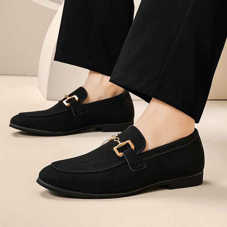 Fashion Personality Suede Leather Shoes Men - Luxovo.cc