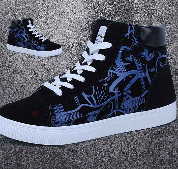 Spring high top shoes Korean Edition men''s shoes - Luxovo.cc