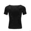 Male Chest Compression T-shirt Fitness Hero Belly Buster Slimming - Luxovo.cc