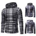 Hooded Men Striped Sweater Slim Fit - Luxovo.cc