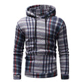 Hooded Men Striped Sweater Slim Fit - Luxovo.cc