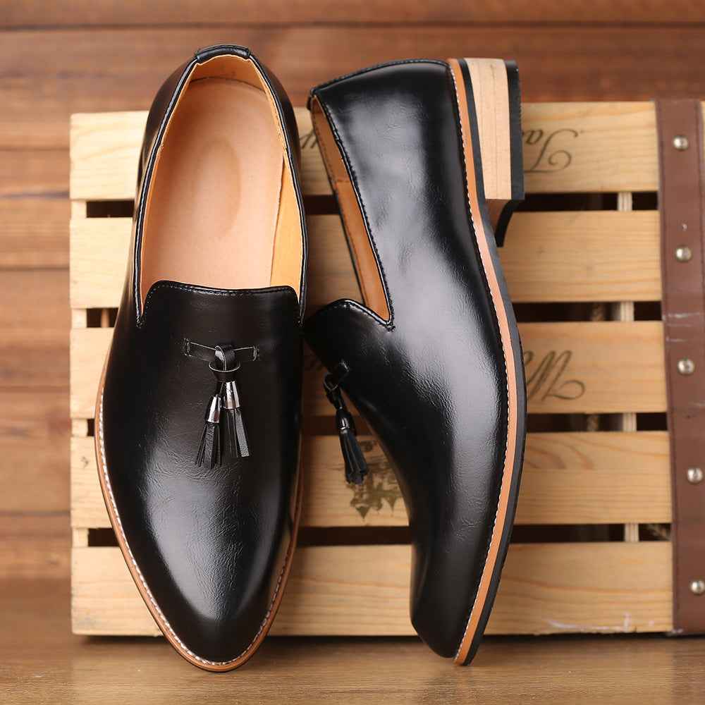 Pointed-toe British men's formal shoes - Luxovo.cc