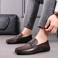 Fashion Casual Shoes Men Leather Feet - Luxovo.cc