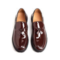 Tassel Casual Leather Shoes For Men One Pedal Loafer New - Luxovo.cc
