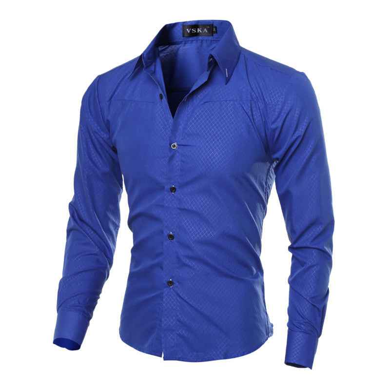 Men's Casual Shirts New Style Men's Long-sleeved Shirts - Luxovo.cc
