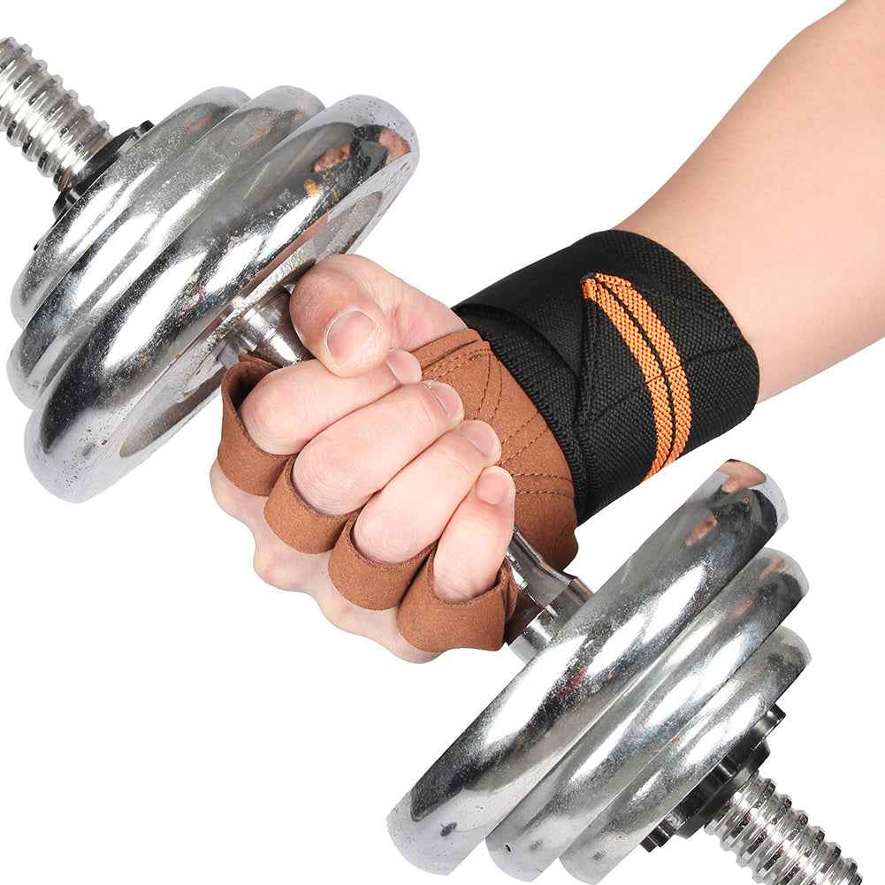 Fitness Weightlifting Dumbbell Wear-resistant Non-slip Microfiber Protective Gloves - Luxovo.cc