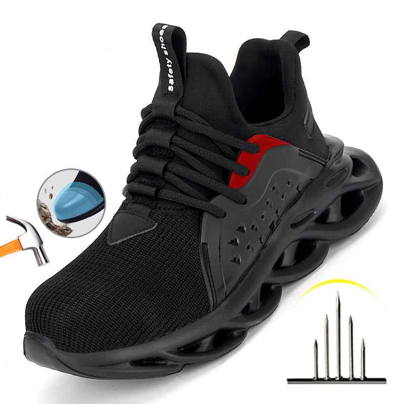 Indestructible Work Shoes Sneakers Men Anti-puncture Safety Shoes - Luxovo.cc