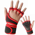 Fitness weightlifting anti-skid riding hard pull half finger gloves - Luxovo.cc