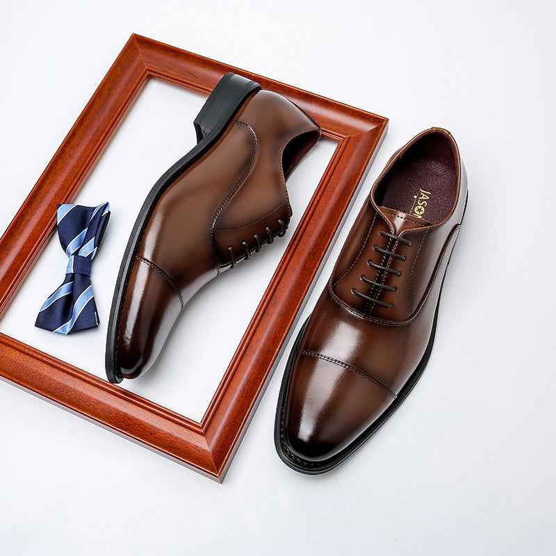 Men's Formal Leather Shoes Men's Business - Luxovo.cc