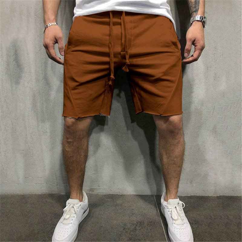 summer mens gym sports sport grey shorts for men - Luxovo.cc