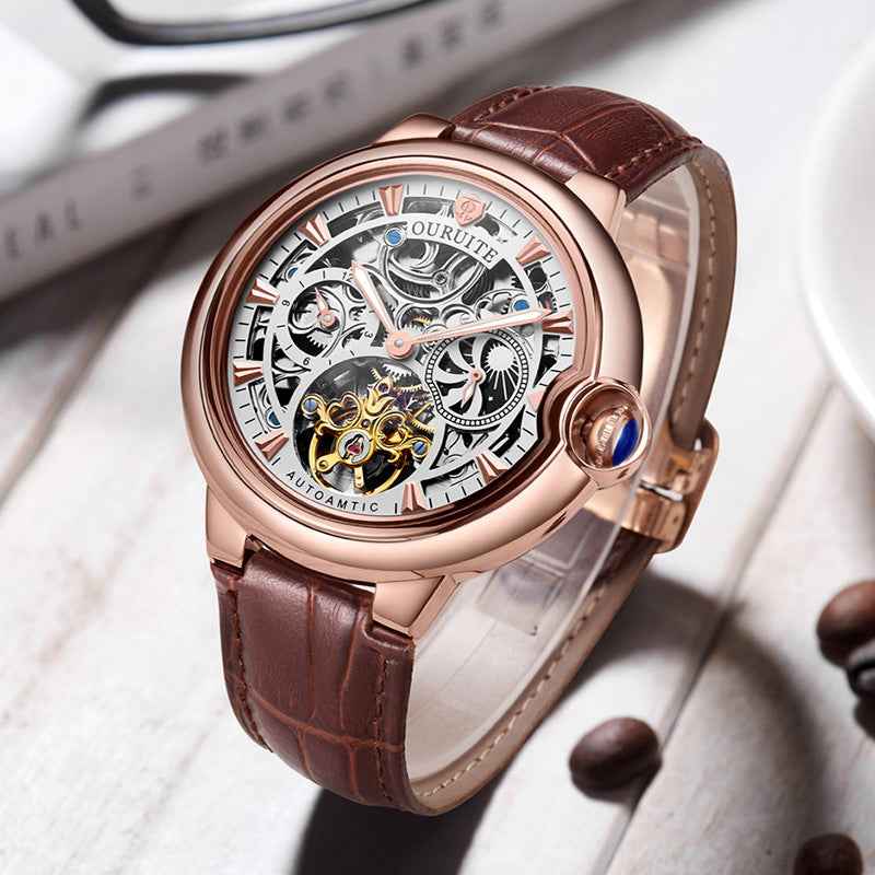 Mechanical watch hollow waterproof watch - Luxovo.cc