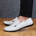 Fall New Style Peas Shoes Men Casual Leather Shoes - Luxovo.cc