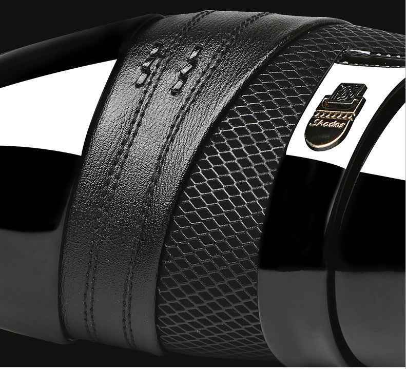 Business Formal Youth British Leather Shoes - Luxovo.cc