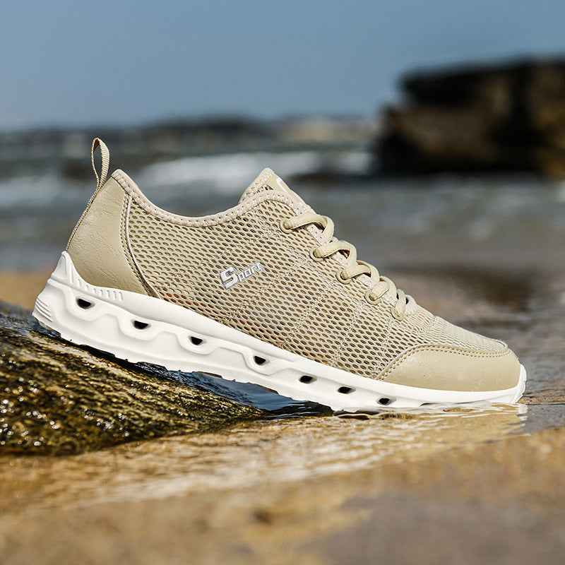 Men Aqua Shoes Outdoor Breathable Beach Shoes - Luxovo.cc