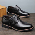 Plus Size Business Formal Wear Black Leather Shoes For Men - Luxovo.cc